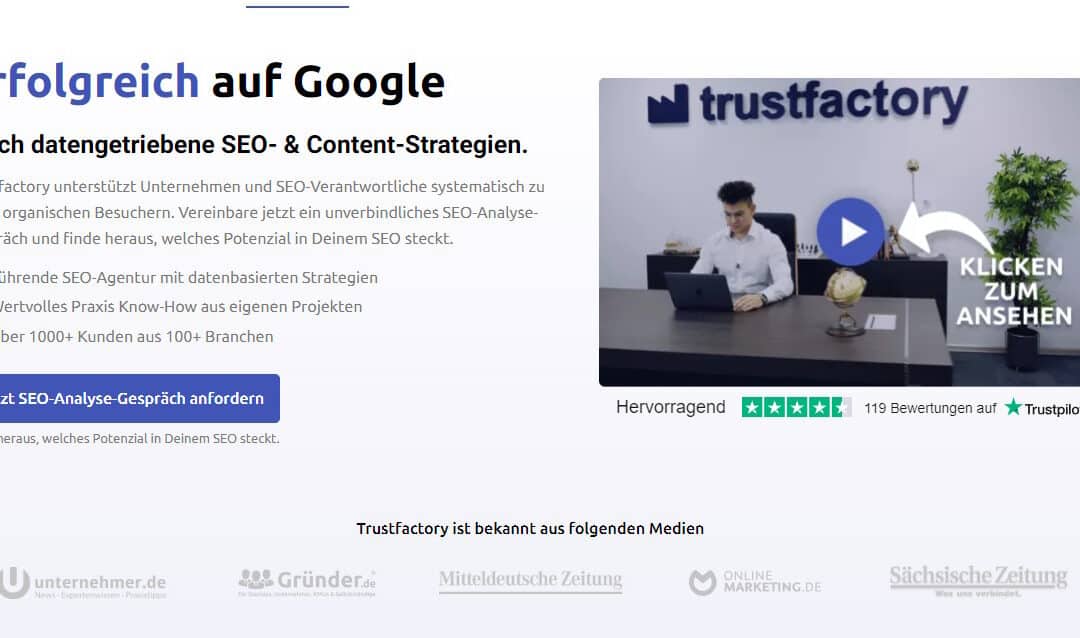 Lohnt sich Trustfactory? – Test und Erfahrungen